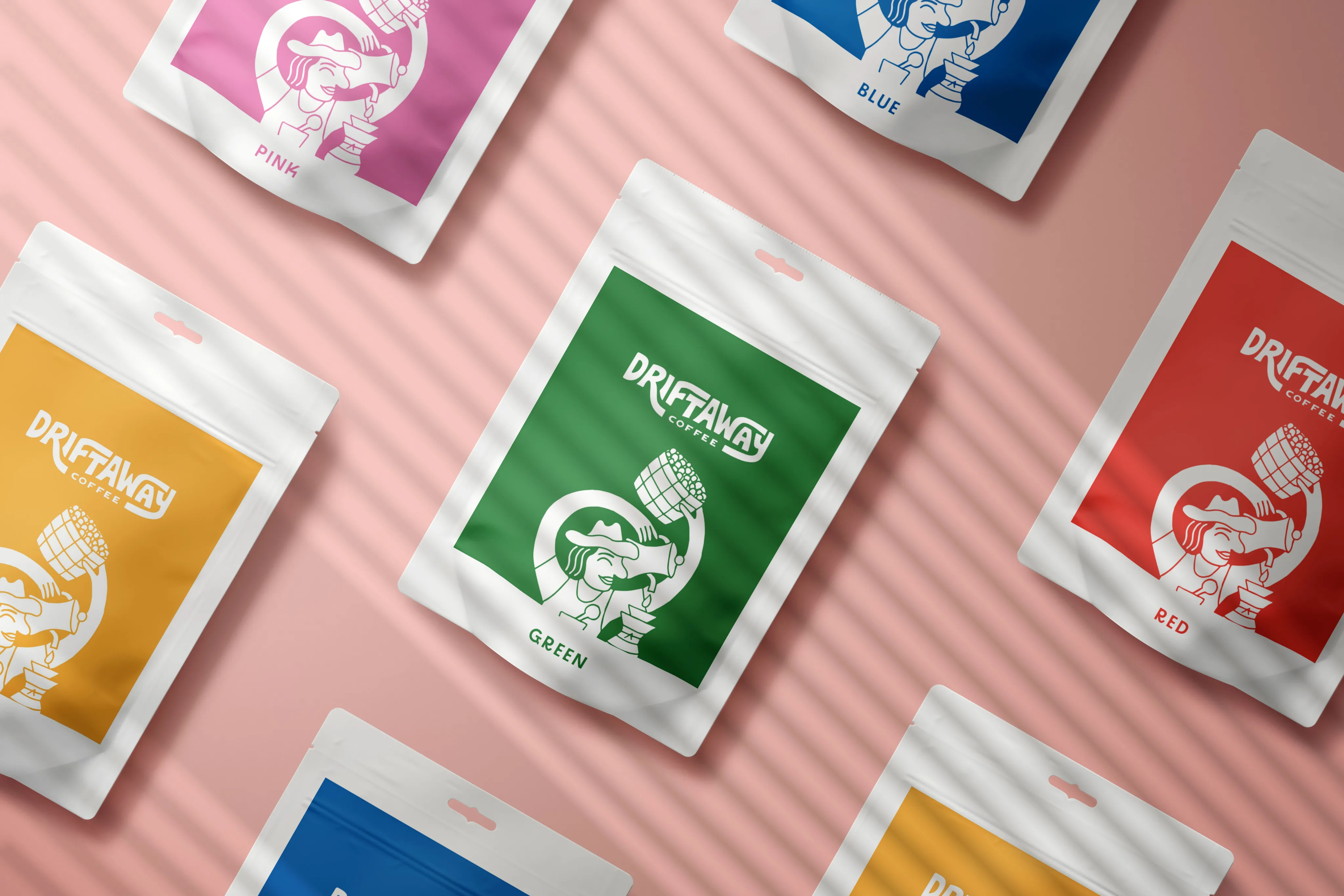 Driftaway coffee subscription packaging