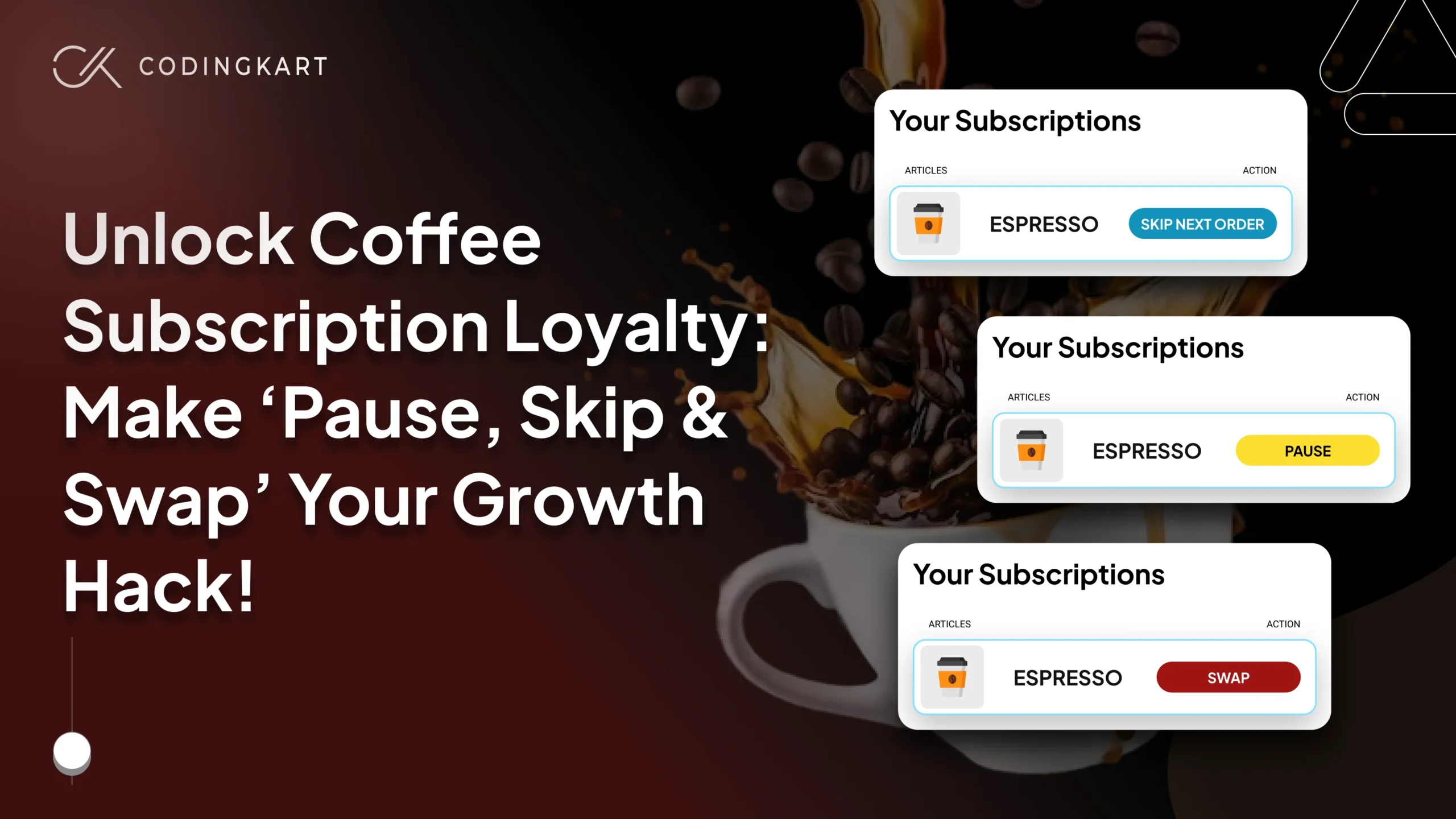 Unlock Coffee Subscription Loyalty by Integrating Pause, Skip & Swap Features